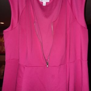 Boutique hot pink skater dress 2x